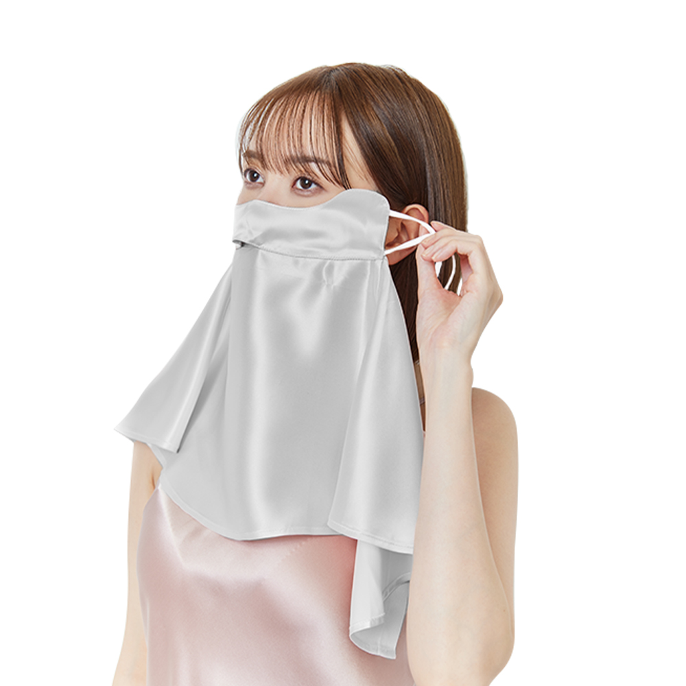 Utukky フェイスカバー シルク フェイスマスク ネックカバー 冷感 洗える UVカットマスク スポーツ マスク 息苦しくない ネックカバー 日焼け止め 紫外線対策 |  | 04