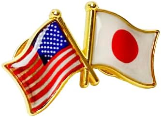 国旗ピンバッジ 日本と57カ国組み合わせ 友好バッジ ダブル国旗 |  | 01