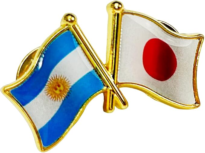 国旗ピンバッジ 日本と57カ国組み合わせ 友好バッジ ダブル国旗 |  | 07