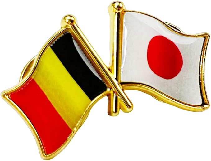 国旗ピンバッジ 日本と57カ国組み合わせ 友好バッジ ダブル国旗 |  | 26