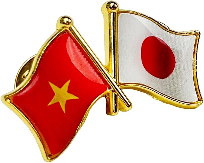 国旗ピンバッジ 日本と57カ国組み合わせ 友好バッジ ダブル国旗 |  | 16