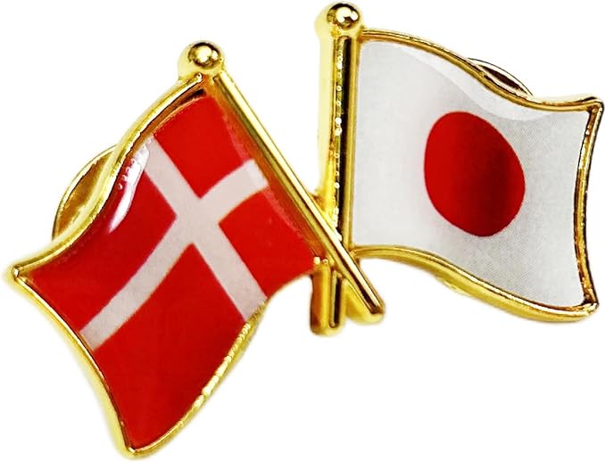 国旗ピンバッジ 日本と57カ国組み合わせ 友好バッジ ダブル国旗 |  | 25