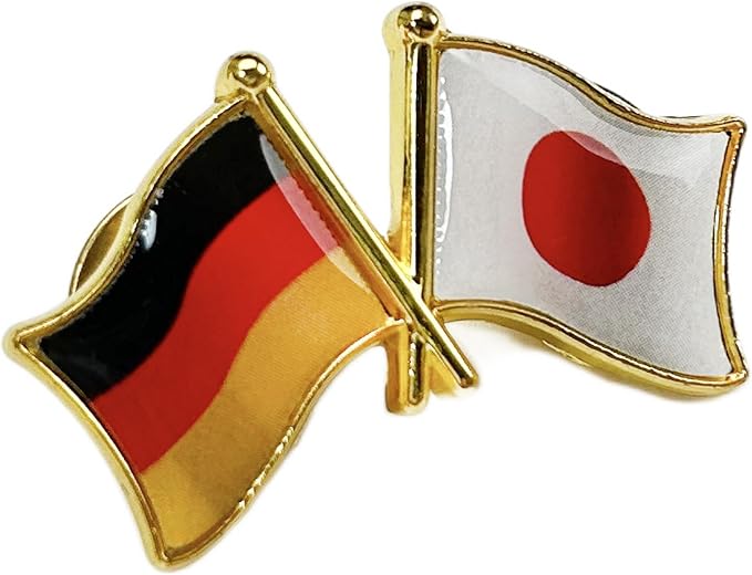 国旗ピンバッジ 日本と57カ国組み合わせ 友好バッジ ダブル国旗 |  | 23