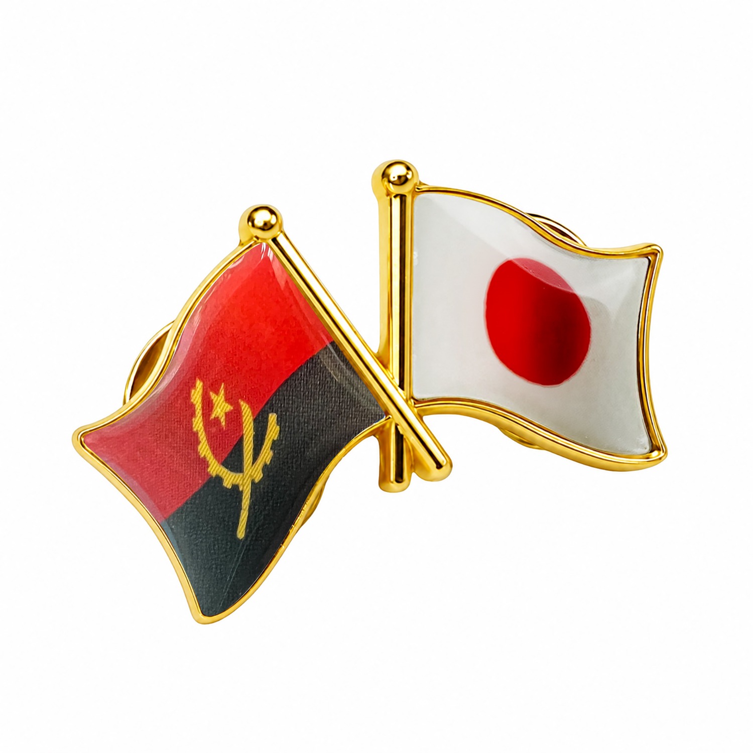 国旗ピンバッジ 日本と57カ国組み合わせ 友好バッジ ダブル国旗 |  | 54