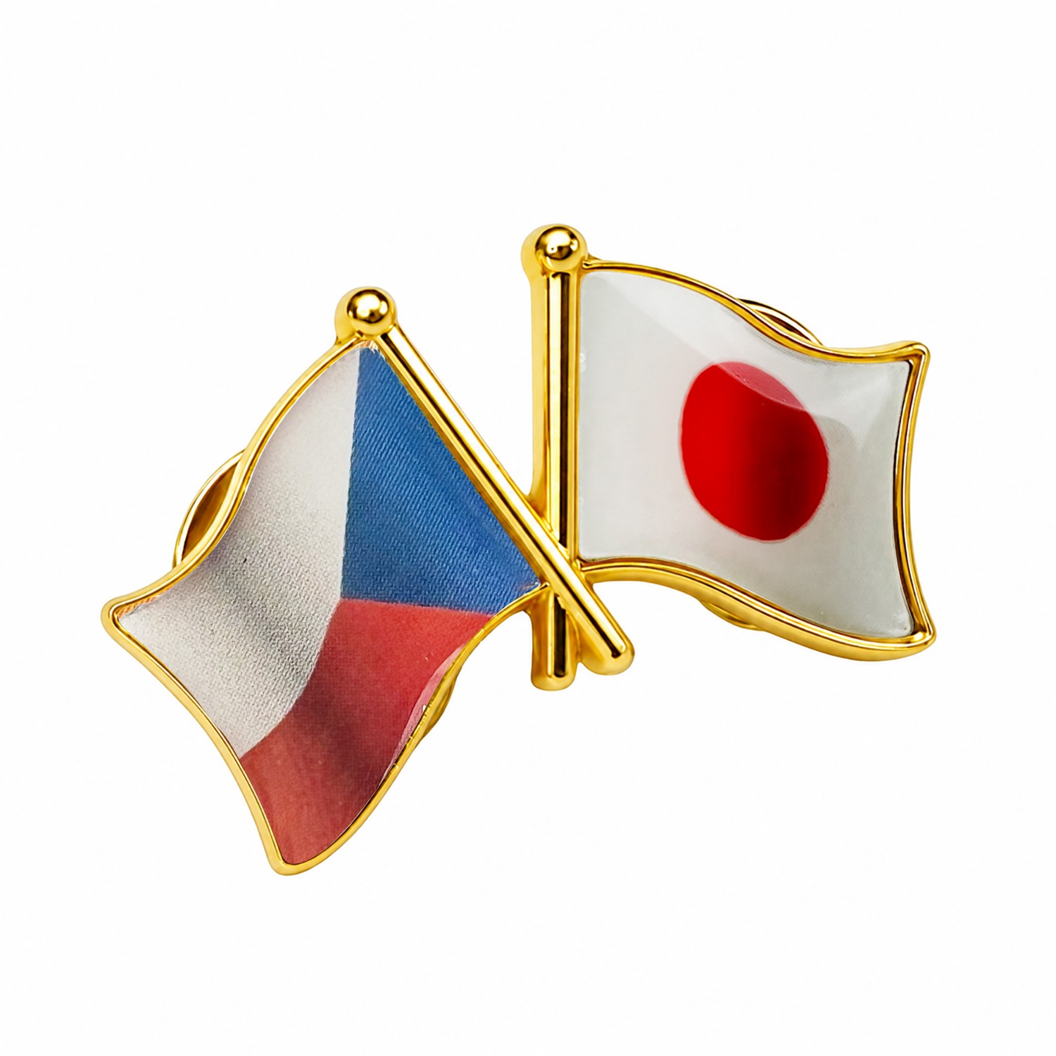 国旗ピンバッジ 日本と57カ国組み合わせ 友好バッジ ダブル国旗 |  | 42