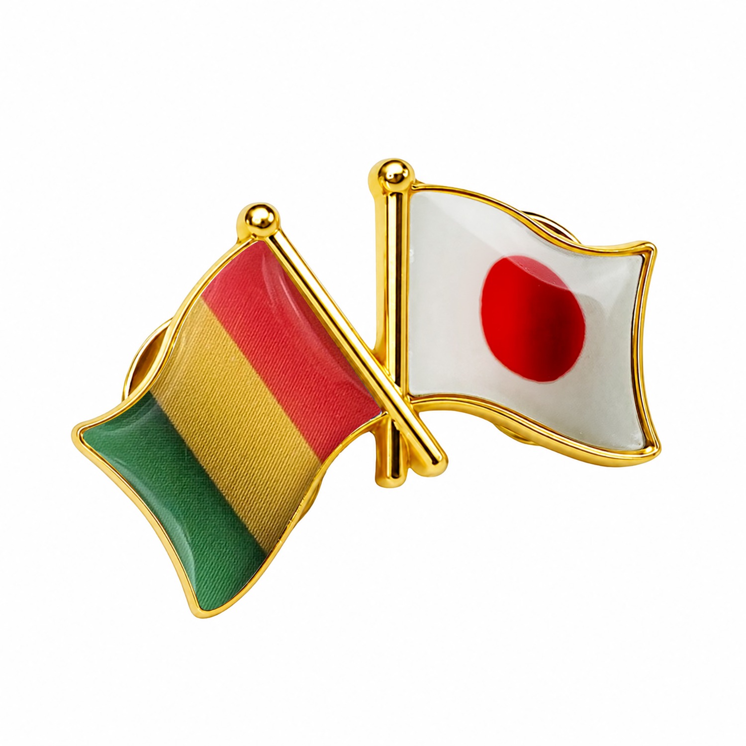 国旗ピンバッジ 日本と57カ国組み合わせ 友好バッジ ダブル国旗 |  | 52