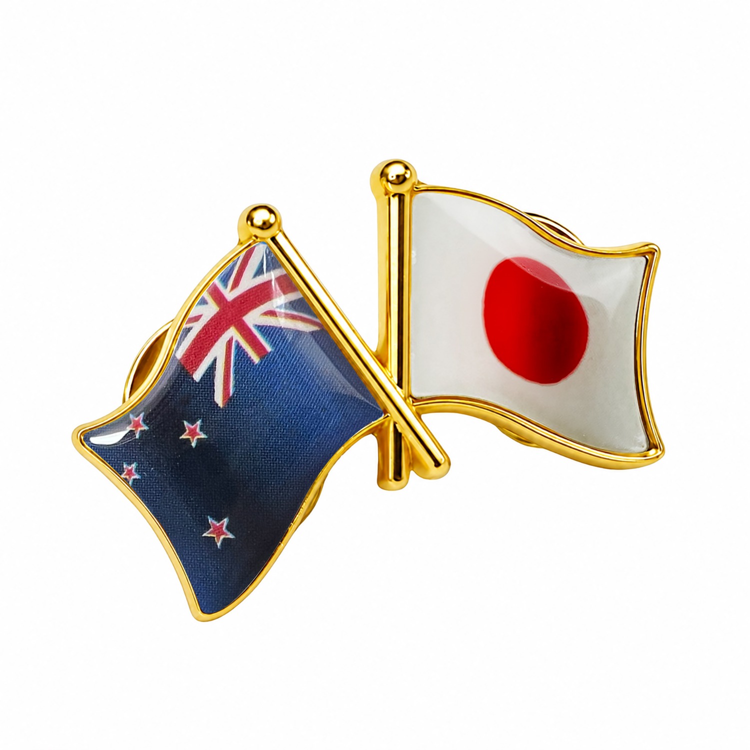 国旗ピンバッジ 日本と57カ国組み合わせ 友好バッジ ダブル国旗 |  | 44