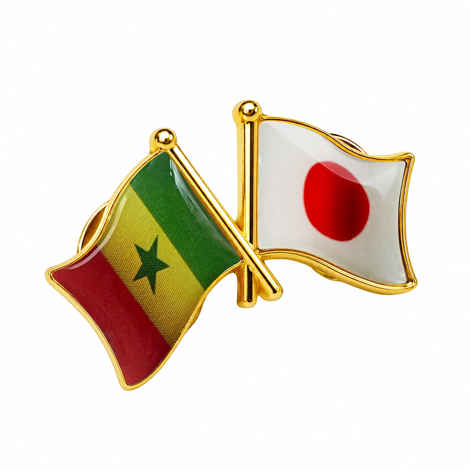 国旗ピンバッジ 日本と57カ国組み合わせ 友好バッジ ダブル国旗 |  | 50