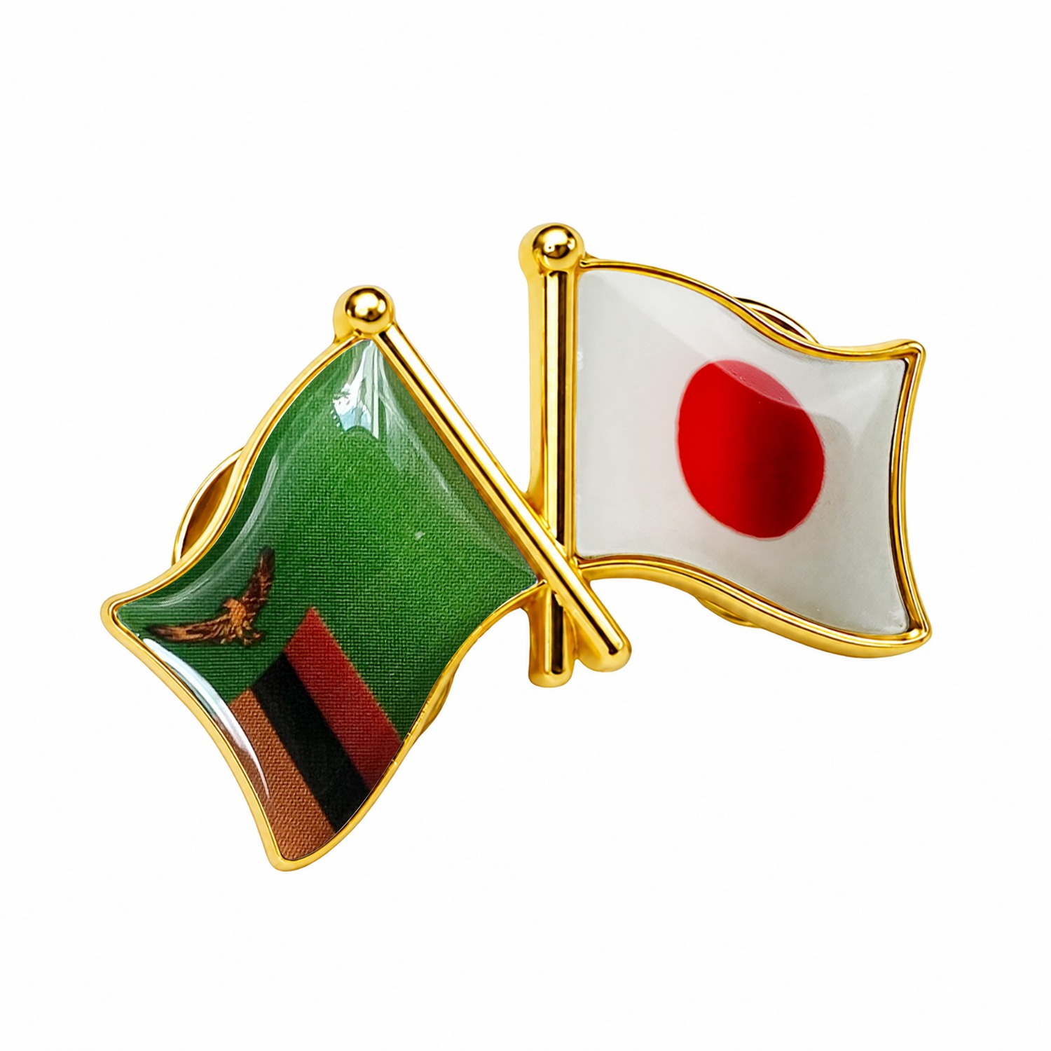 国旗ピンバッジ 日本と57カ国組み合わせ 友好バッジ ダブル国旗 |  | 51