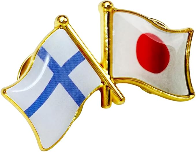 国旗ピンバッジ 日本と57カ国組み合わせ 友好バッジ ダブル国旗 |  | 40