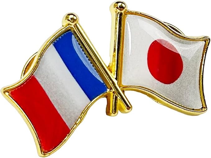 国旗ピンバッジ 日本と57カ国組み合わせ 友好バッジ ダブル国旗 |  | 24