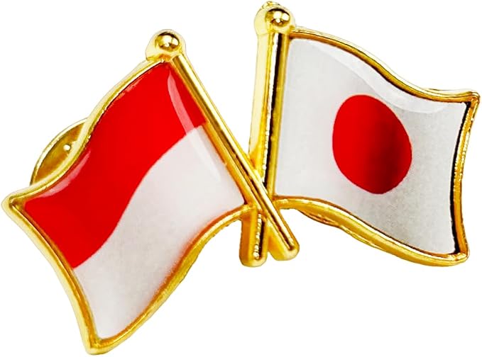 国旗ピンバッジ 日本と57カ国組み合わせ 友好バッジ ダブル国旗 |  | 27