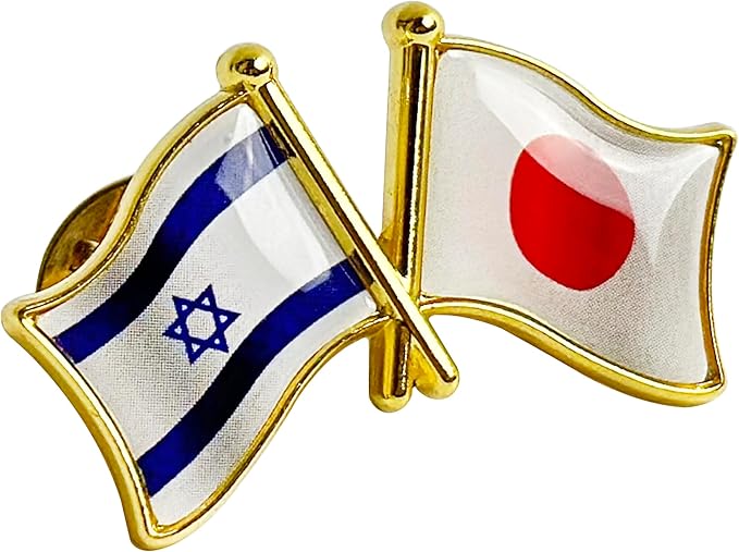 国旗ピンバッジ 日本と57カ国組み合わせ 友好バッジ ダブル国旗 |  | 34