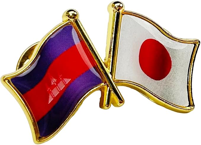 国旗ピンバッジ 日本と57カ国組み合わせ 友好バッジ ダブル国旗 |  | 31