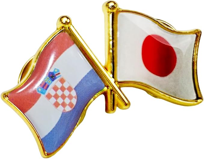 国旗ピンバッジ 日本と57カ国組み合わせ 友好バッジ ダブル国旗 |  | 41