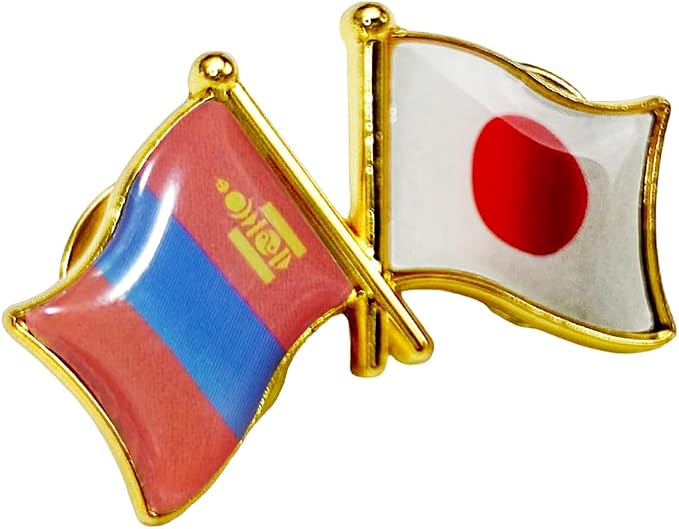 国旗ピンバッジ 日本と57カ国組み合わせ 友好バッジ ダブル国旗 |  | 39