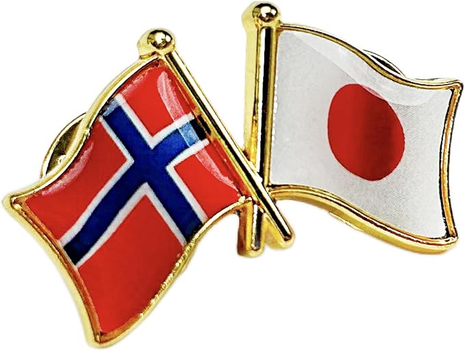 国旗ピンバッジ 日本と57カ国組み合わせ 友好バッジ ダブル国旗 |  | 14