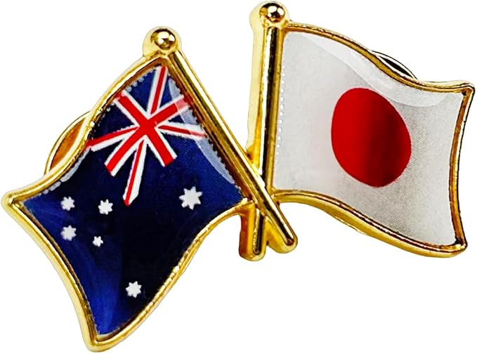 国旗ピンバッジ 日本と57カ国組み合わせ 友好バッジ ダブル国旗 |  | 03