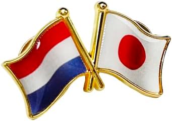 国旗ピンバッジ 日本と57カ国組み合わせ 友好バッジ ダブル国旗 |  | 22