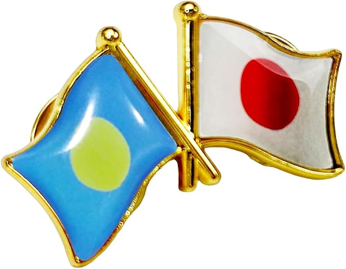 国旗ピンバッジ 日本と57カ国組み合わせ 友好バッジ ダブル国旗 |  | 36