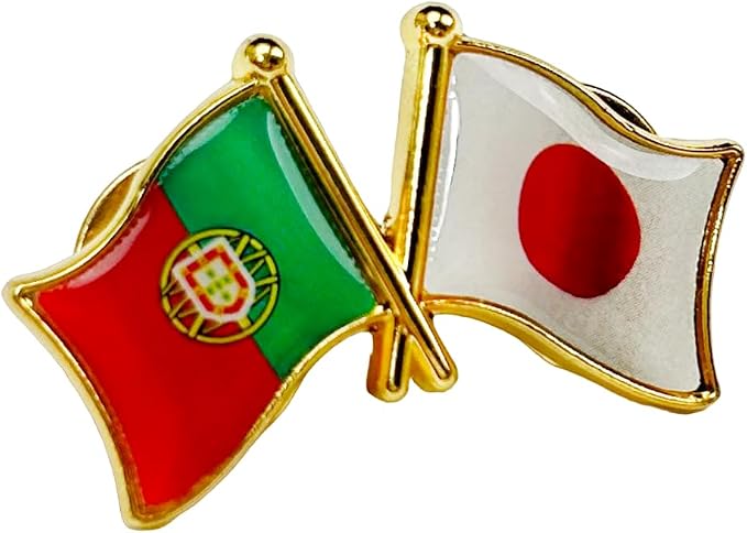 国旗ピンバッジ 日本と57カ国組み合わせ 友好バッジ ダブル国旗 |  | 12