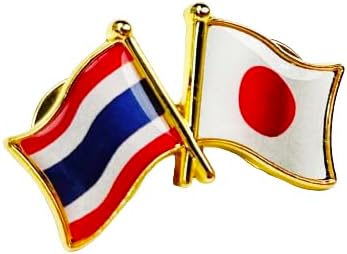 国旗ピンバッジ 日本と57カ国組み合わせ 友好バッジ ダブル国旗 |  | 30