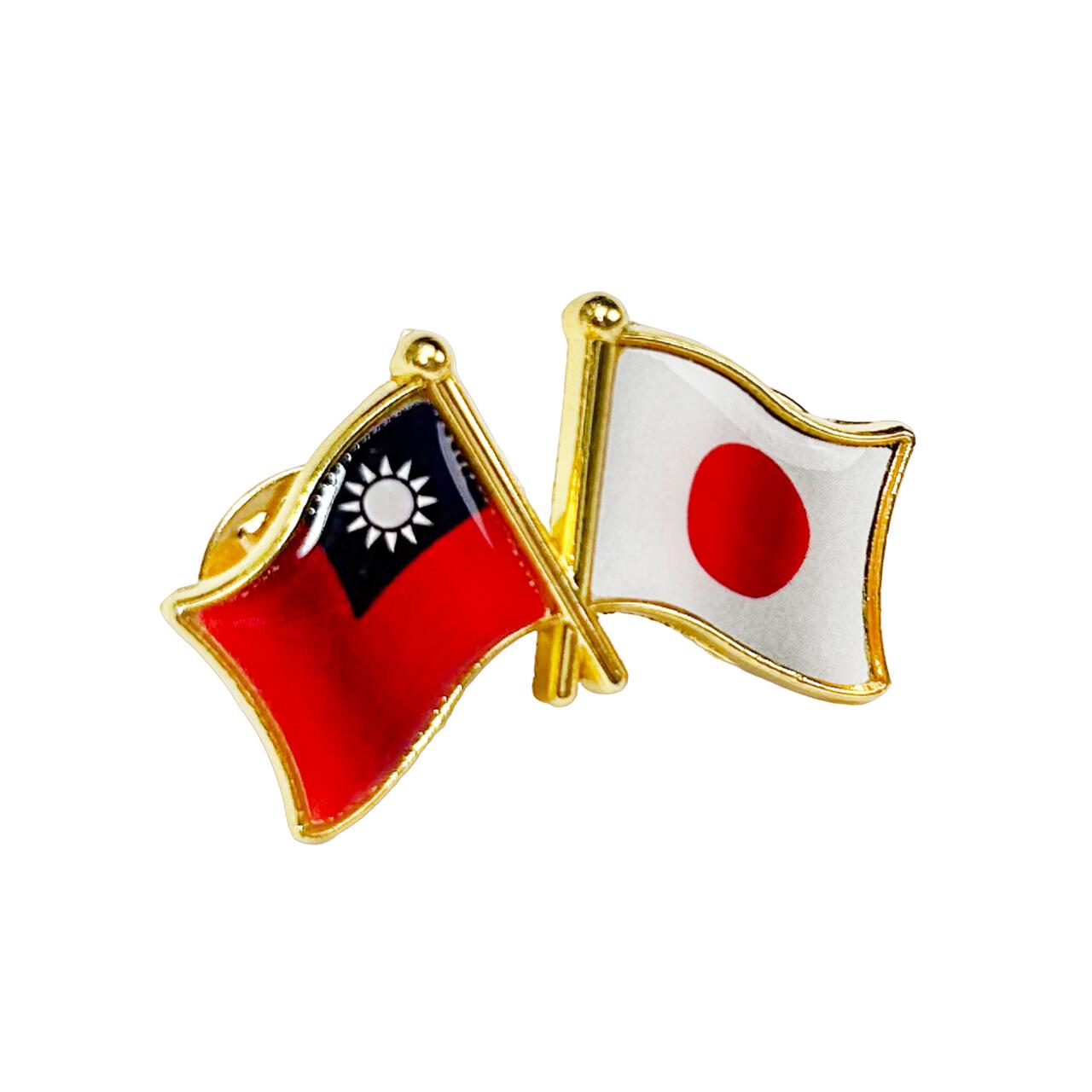 国旗ピンバッジ 日本と57カ国組み合わせ 友好バッジ ダブル国旗 |  | 02
