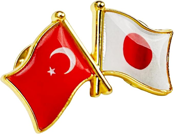 国旗ピンバッジ 日本と57カ国組み合わせ 友好バッジ ダブル国旗 |  | 13