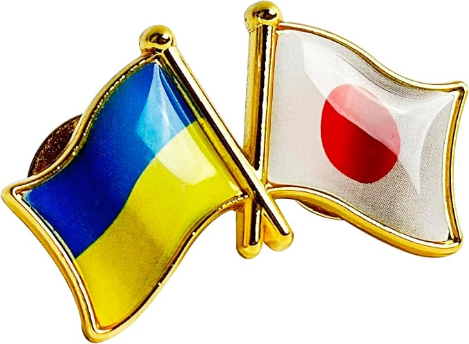 国旗ピンバッジ 日本と57カ国組み合わせ 友好バッジ ダブル国旗 |  | 32