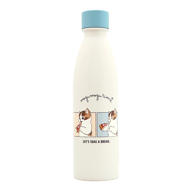 炭酸飲料対応ボトル 530ml 炭酸水380ml mofusand もふさんど 猫イラスト (210-45) ステンレス製携帯まほうびん 真空二重構造 保冷 保温 | ブランド登録なし | 03