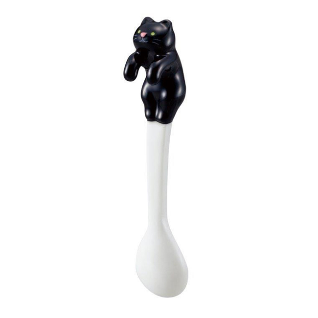 DECOLE（デコレ） スプーン 陶器 可愛い 猫 黒猫 三毛猫 トラ猫（230