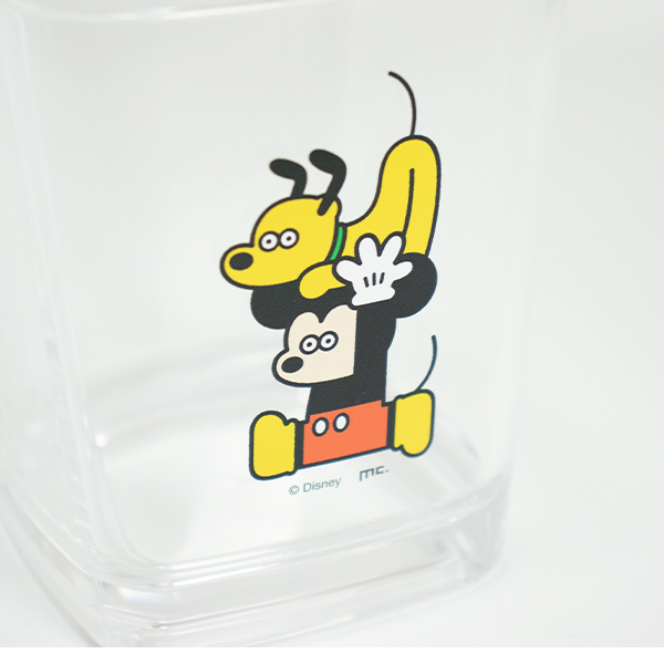 コップ かわいい グラス 約320ml（230-33）松本セイジ×Disney スクエア