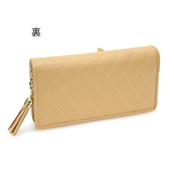 本革キルティングラウンドファスナー長財布 lw127_4.jpg