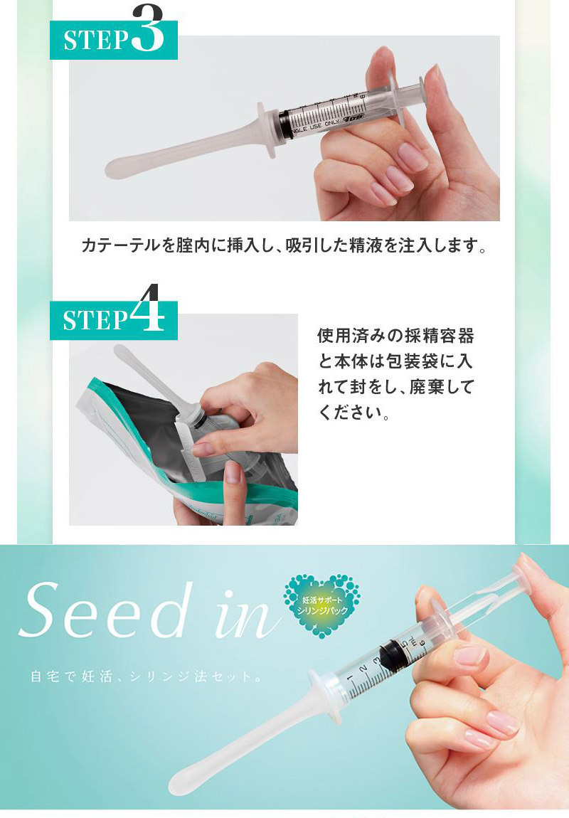 シリンジ法キット　Seed in TENGA HEALTHCARE＆メンズルーペ