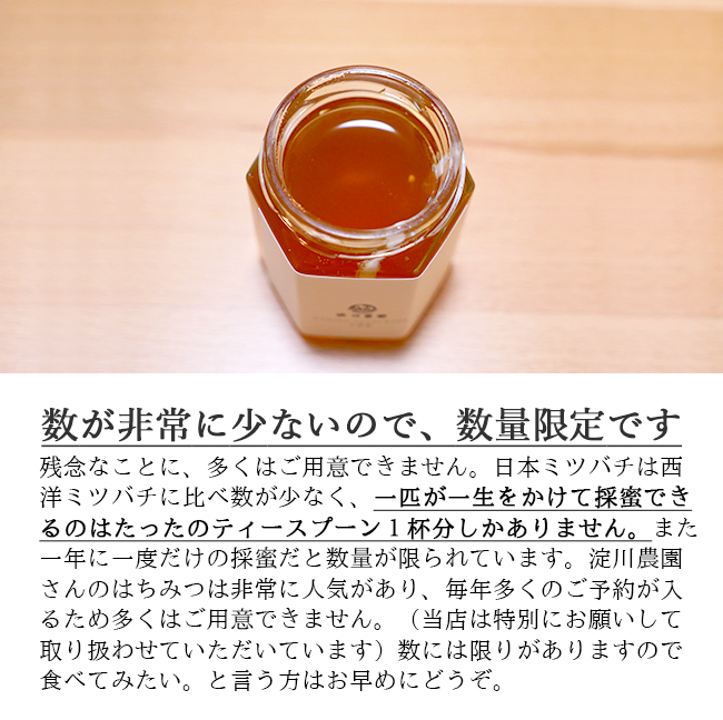 日本蜜蜂の天然ハチミツ　無添加　内容量５００g × 6本 日本蜜蜂の天然ハチミツ 無添加 非加熱 内容量400g × 6本 京都