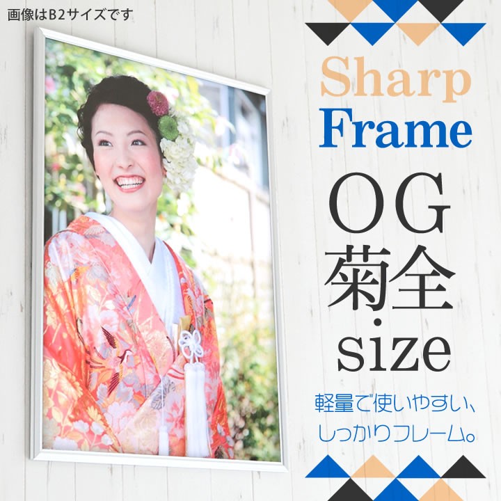 OG菊全サイズ 600×900mm 額縁 ポスターフレーム パネル 高級かつ重厚感