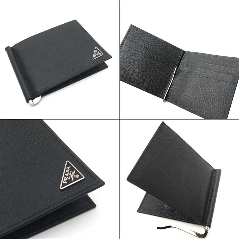 PRADA（プラダ） マネークリップ財布 2MN077 QHH F0002 ブラック