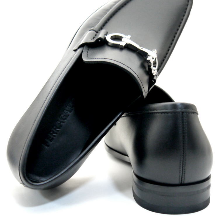 FERRAGAMO（フェラガモ） シューズ ビジネス CHRIS ブラック EEE 24.5