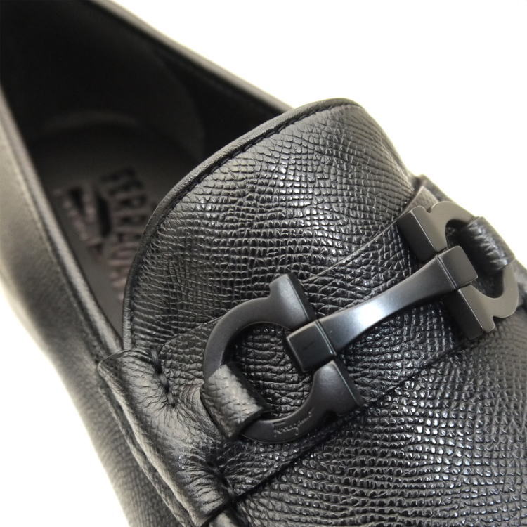FERRAGAMO フェラガモ シューズ ビジネス CROWN ブラック EEE