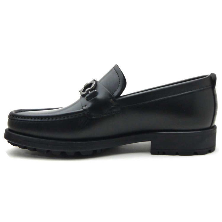 FERRAGAMO フェラガモ シューズ ビジネス DAVID ブラック EEE