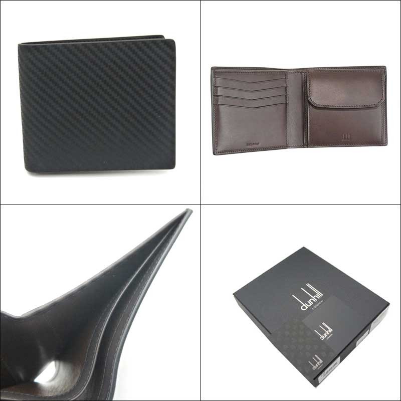 dunhill（ダンヒル） 財布 二つ折り小銭入れ付 L2A232A シャーシ