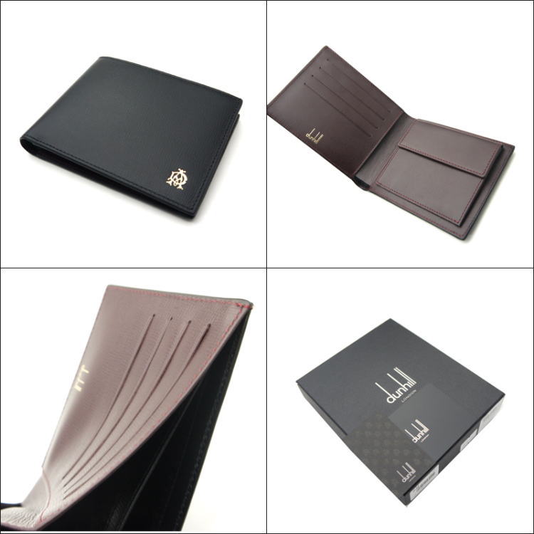 dunhill ダンヒル 財布 二つ折り 小銭入れ付 ベルグレーブ