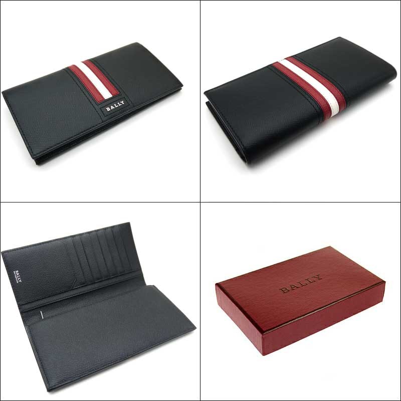 Bally（バリー） 長財布 二つ折り小銭入れ付き ブラック TALIRO LT