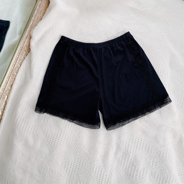 ペチコート インナーパンツ ペチパンツ スパッツ 裾レース レディース