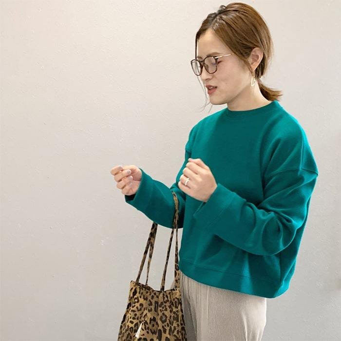 スウェット トレーナー ショート丈 レディース 秋服