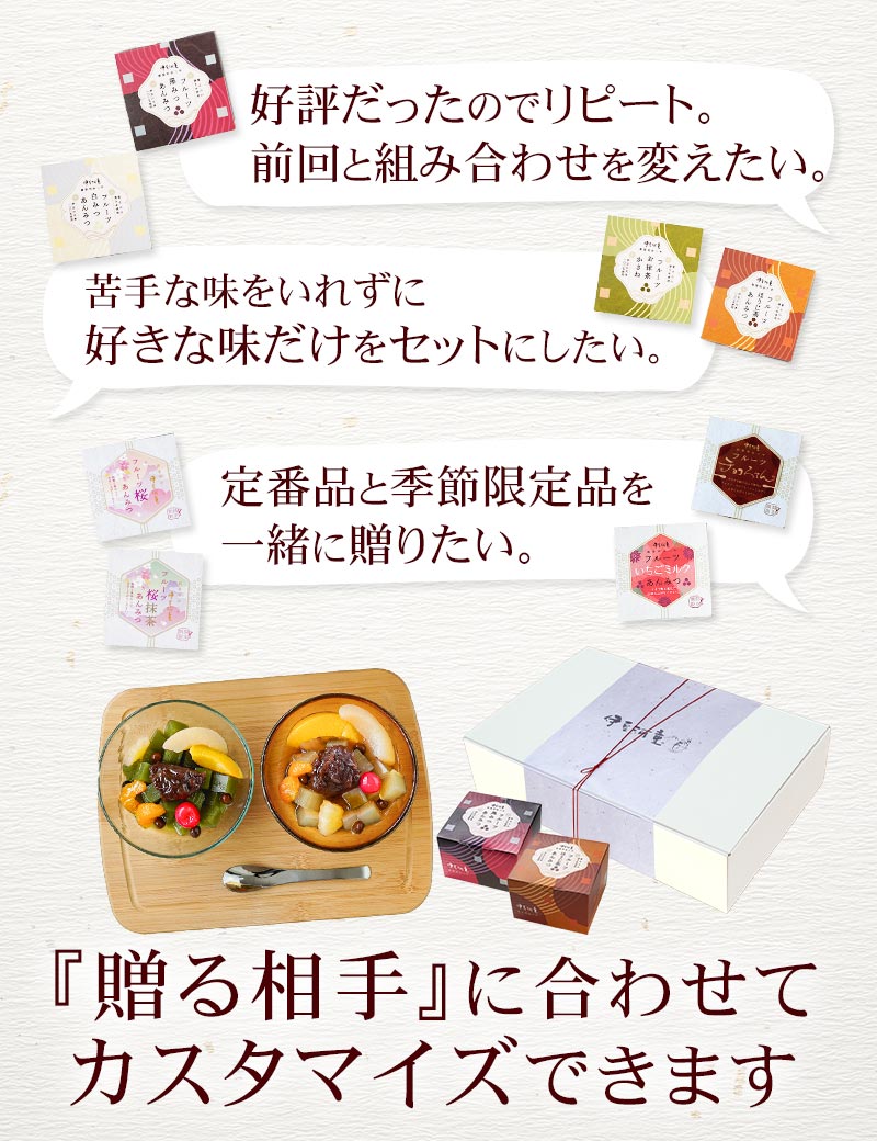 伊豆河童 フルーツあんみつセット あんみつ