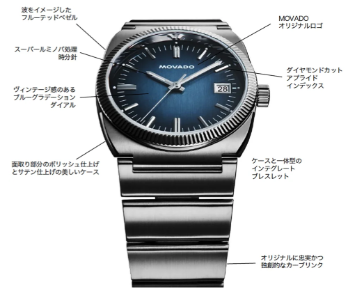 MOVADO（モバード） [正規販売店] MOVADO名作復刻版 小ぶりでレトロ