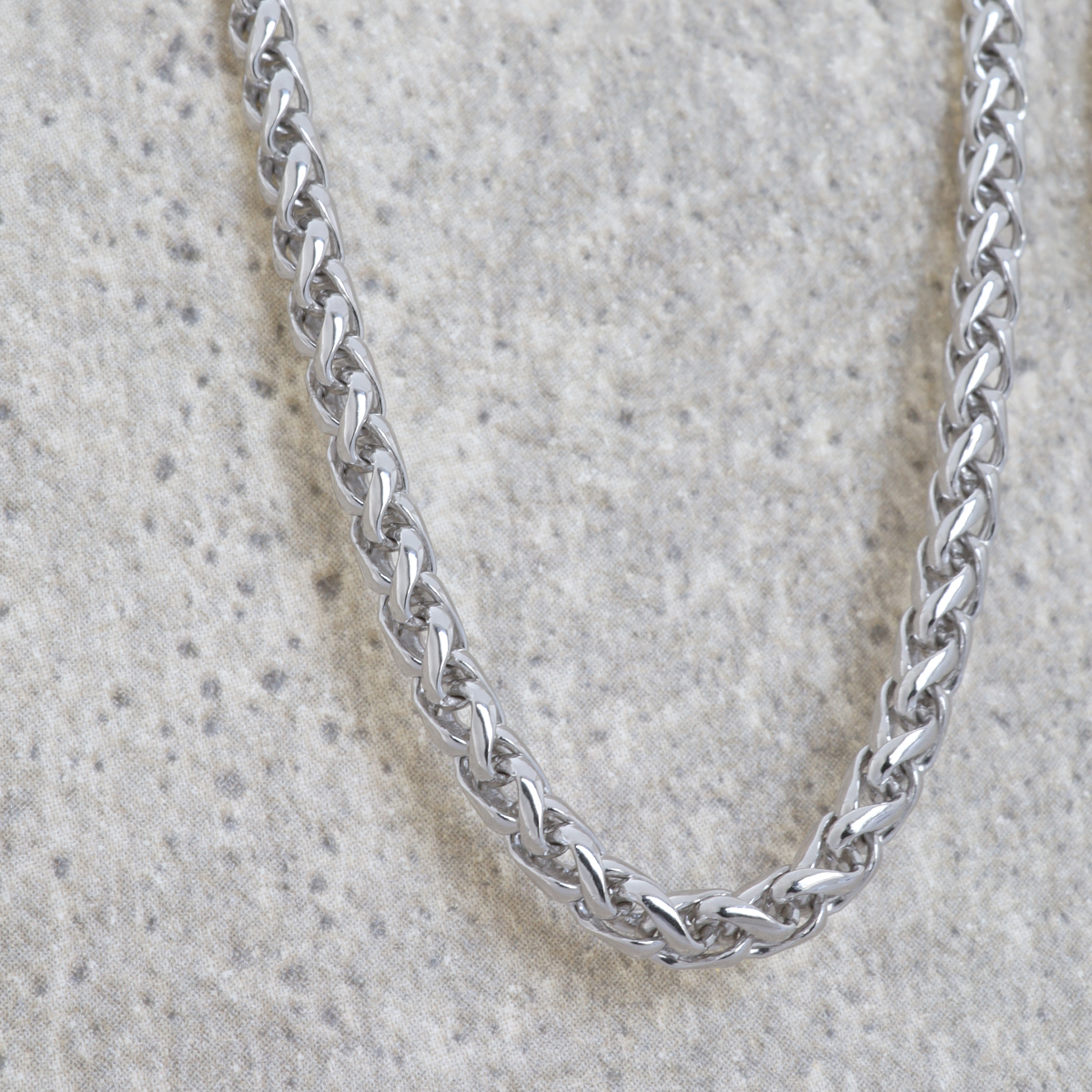 ネックレス スパイクチェーン パイプロープ ロープチェーン スクリュー