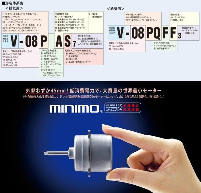 三菱 換気扇 V-08PPFL8 24時間換気機能付換気扇 パイプ用ファン 角形