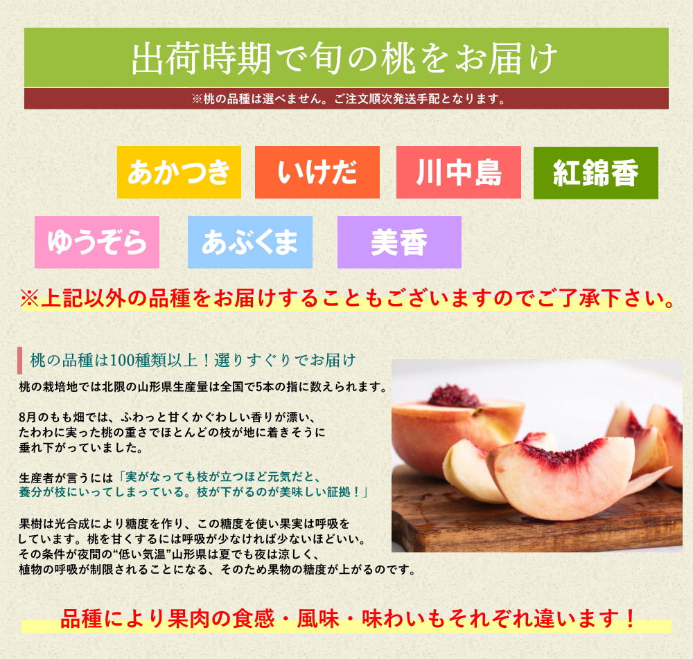桃の予約販売開始！ 白桃 約5kg箱 13-20玉前後 化粧箱 もも 桃 モモ サイズ＆玉数